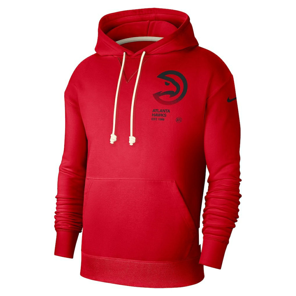Atlanta Hawks Courtside Standard Issue Premium Performance Pullover Hoodie Red | Nike Lifestyle