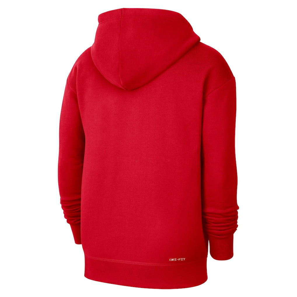 Atlanta Hawks Courtside Standard Issue Premium Performance Pullover Hoodie Red | Nike Lifestyle