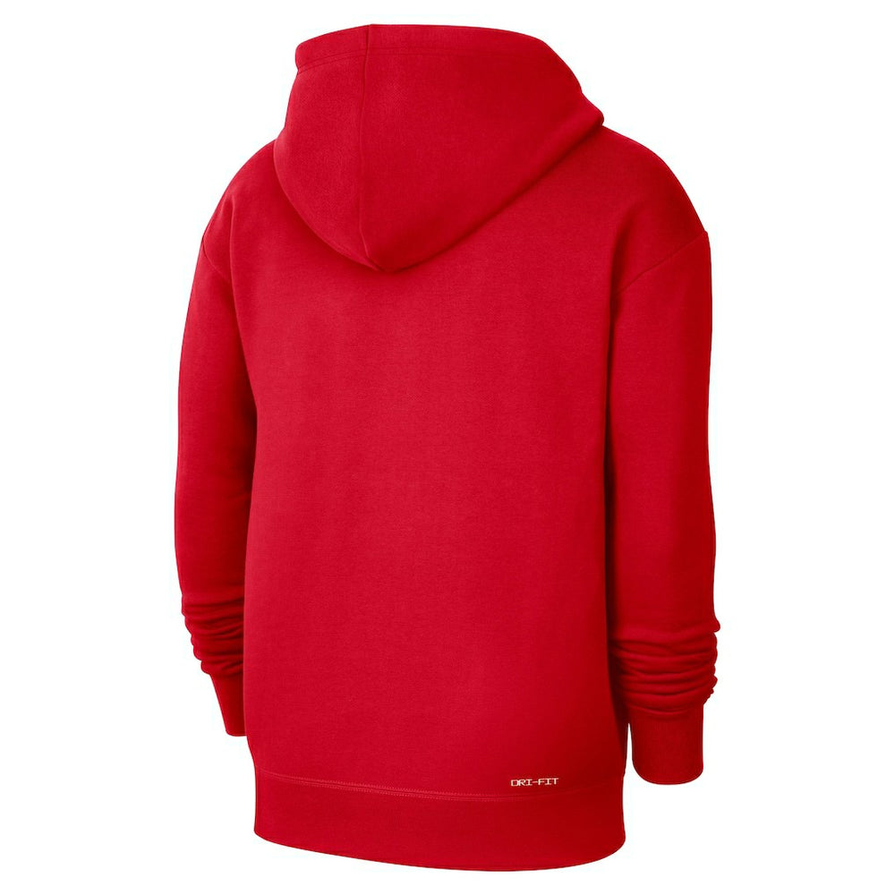 Atlanta Hawks Courtside Standard Issue Premium Performance Pullover Hoodie Red | Nike Lifestyle