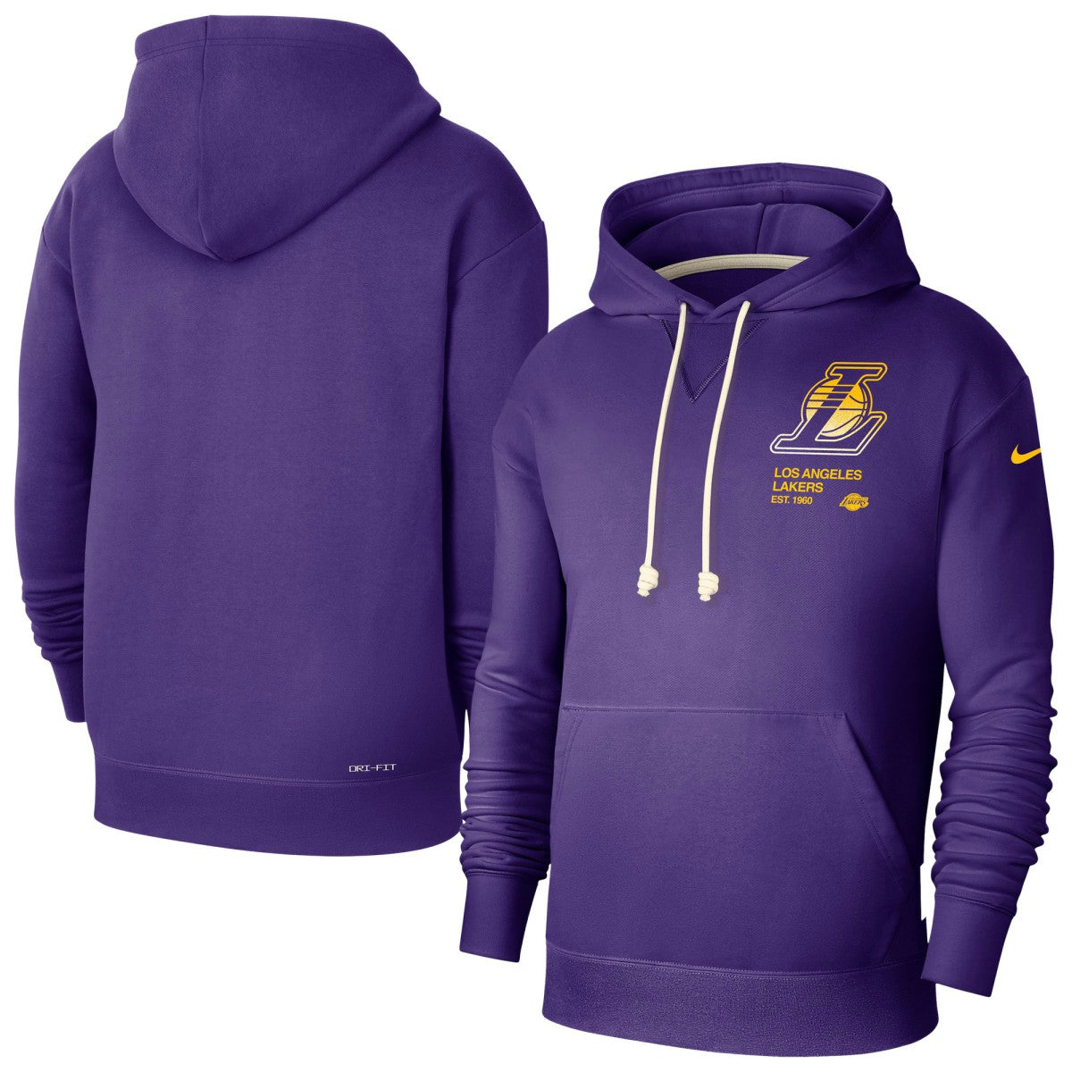 Los Angeles Lakers Courtside Standard Issue Premium Performance Pullover Hoodie Purple | Nike US