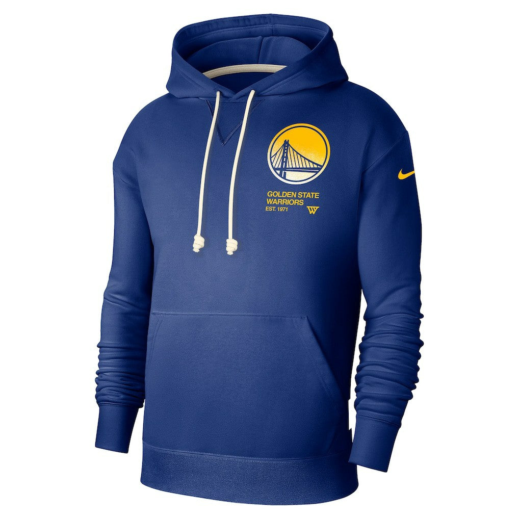 Golden State Warriors Courtside Standard Issue Premium Performance Pullover Hoodie for sale Royal | Nike for sale