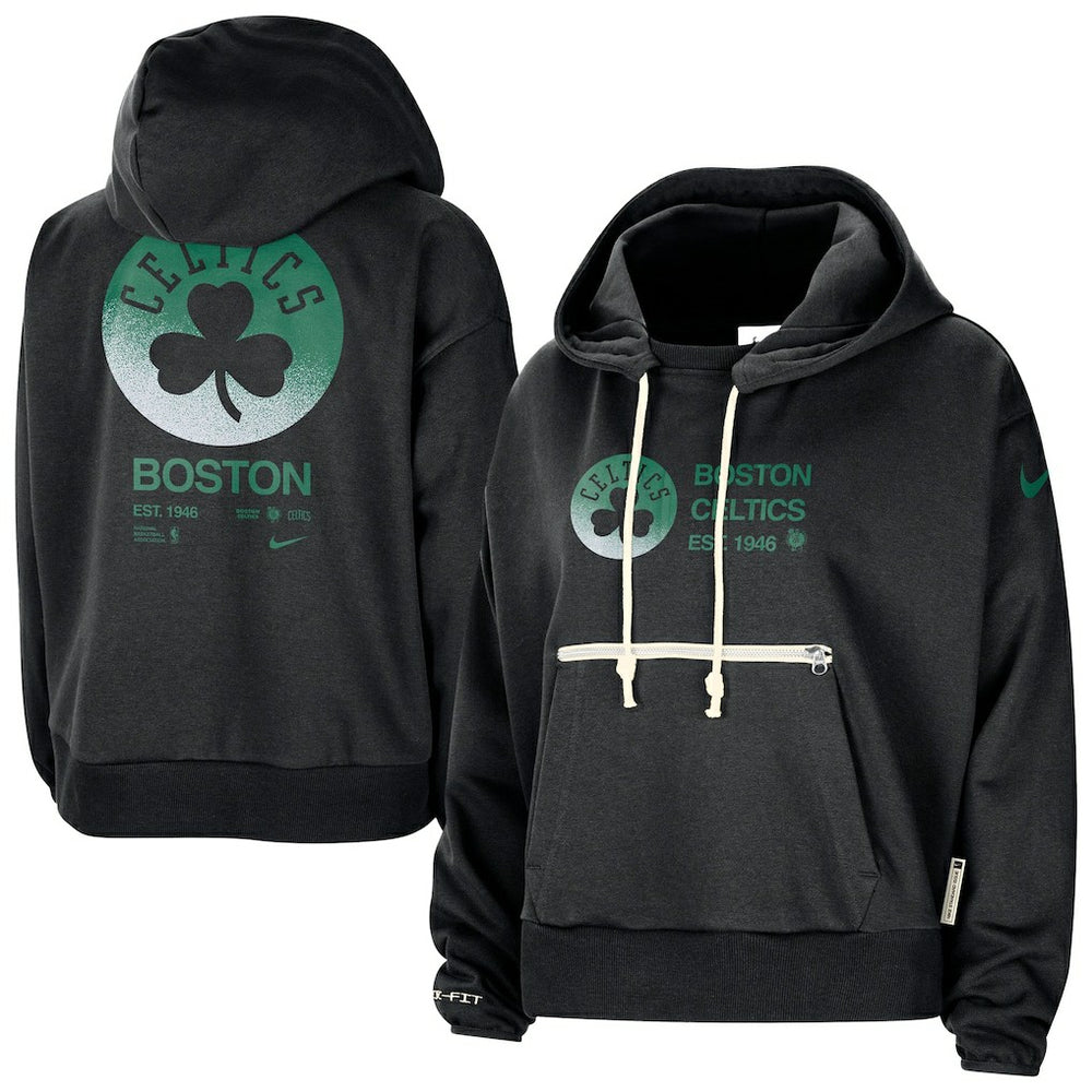 Boston Celtics Women's Courtside Standard Issue Performance Pullover Hoodie Black | Nike online