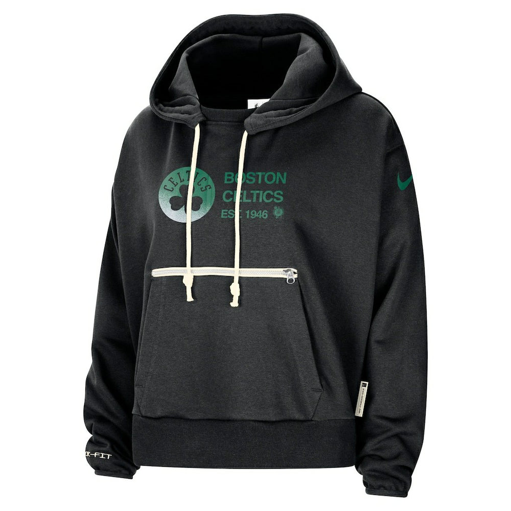 Boston Celtics Women's Courtside Standard Issue Performance Pullover Hoodie Black | Nike online