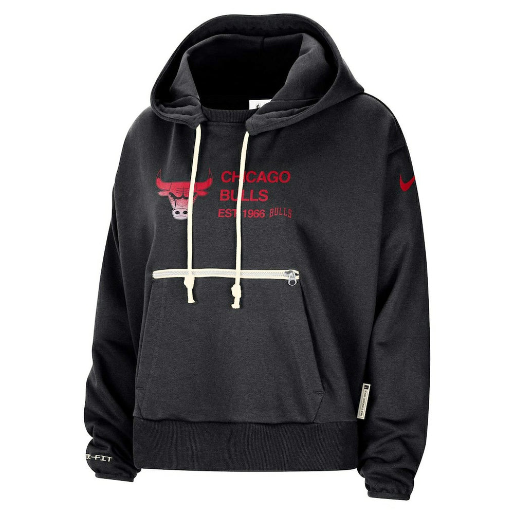 Chicago Bulls Women's Courtside Standard Issue Performance Pullover Hoodie Black | Nike online