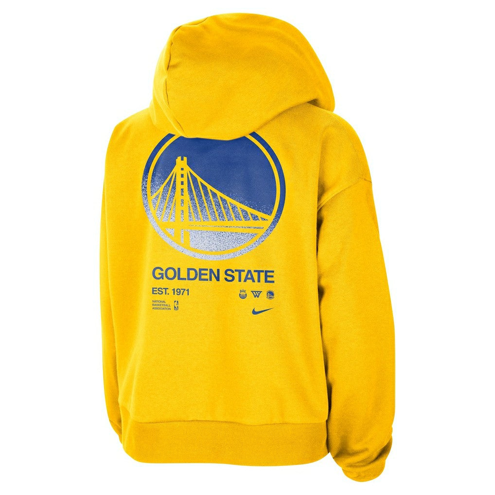 Golden State Warriors Women's Courtside Standard Issue Performance Pullover Hoodie for sale Gold | Nike