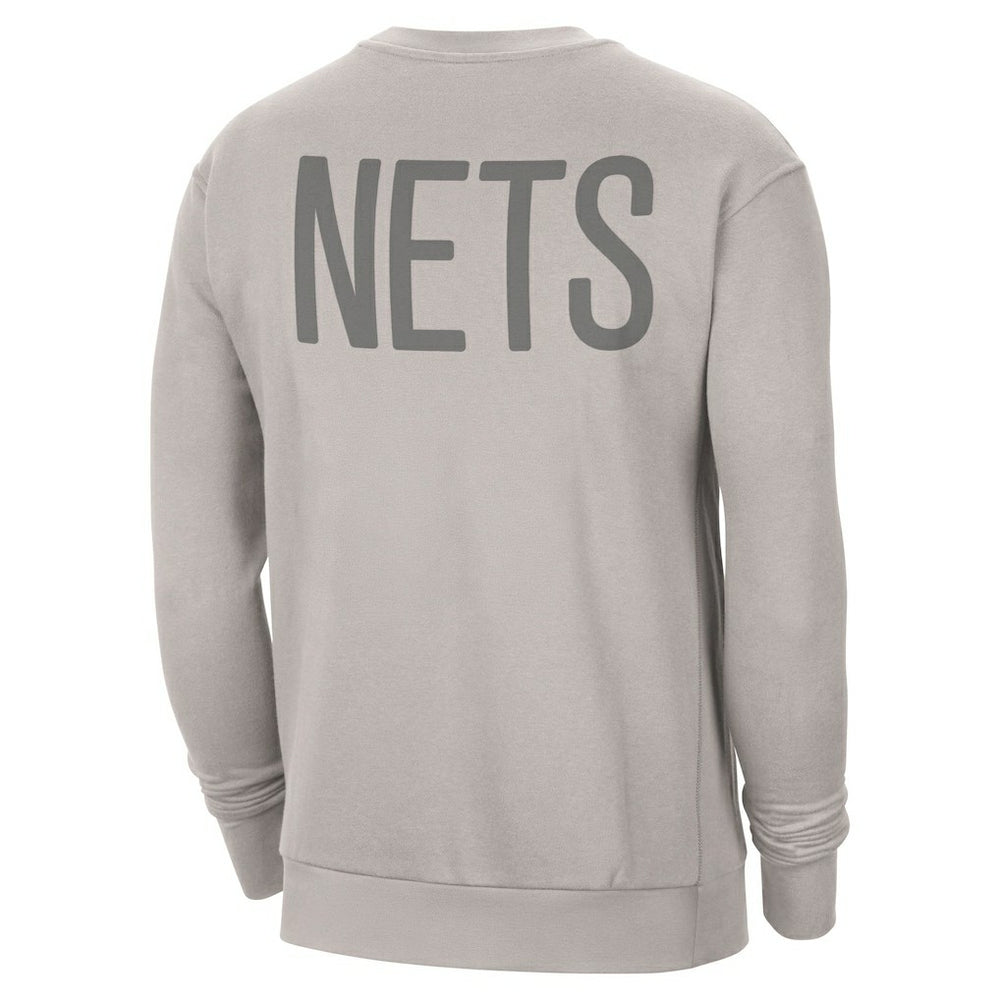 Brooklyn Nets Jordan Brand Courtside Statement Edition Heavyweight Pullover Sweatshirt Stone
