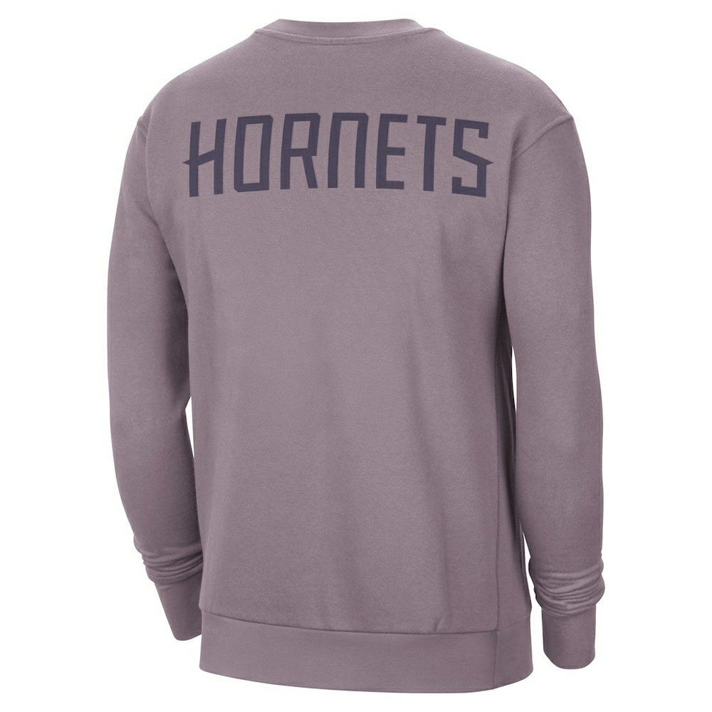 Charlotte Hornets Jordan Brand Courtside Statement Edition Heavyweight Pullover Sweatshirt Purple