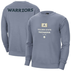 Golden State Warriors Jordan Brand Courtside Statement Edition Heavyweight Pullover Sweatshirt Blue