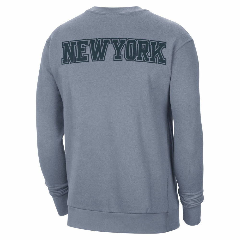 New York Knicks Jordan Brand Courtside Statement Edition Heavyweight Pullover Sweatshirt Blue