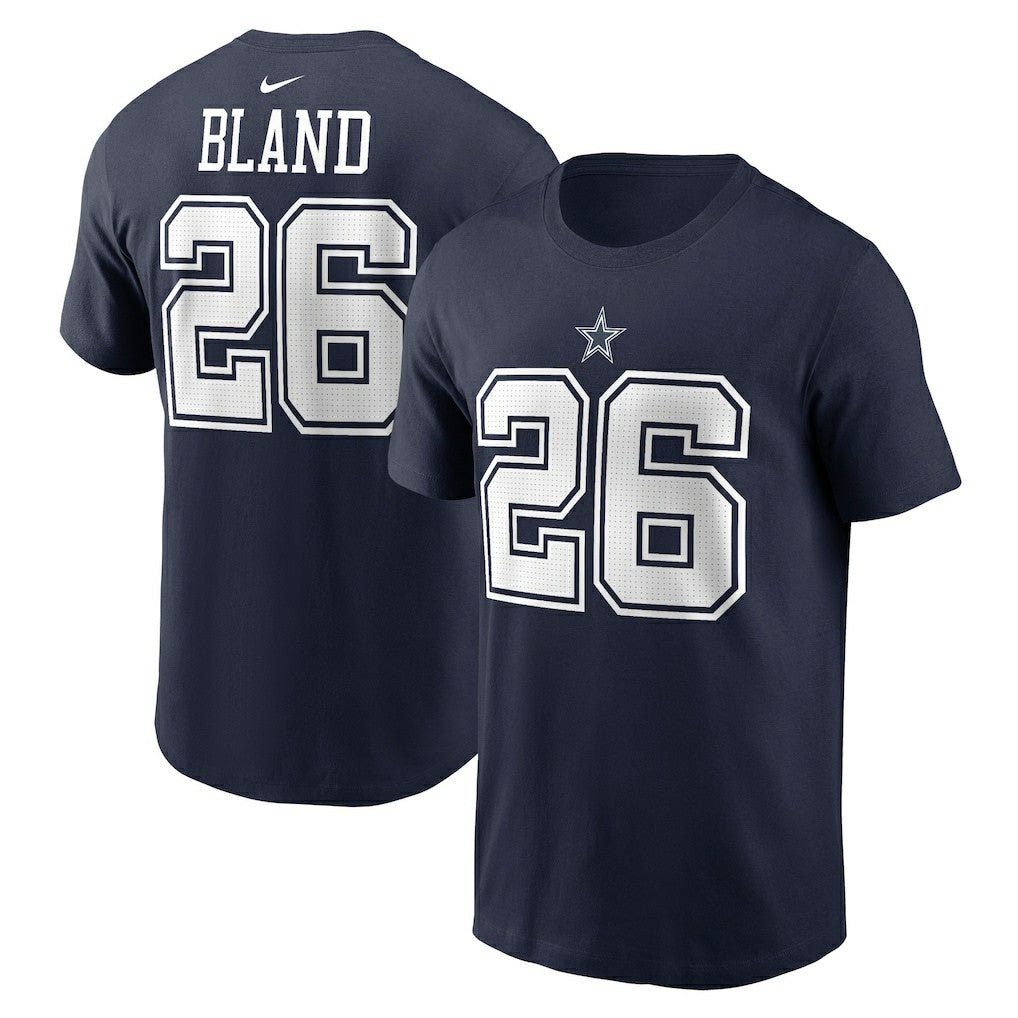 Nike DaRon Bland Dallas Cowboys Player Name & Number T-Shirt Navy