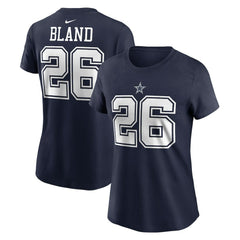 Nike DaRon Bland Dallas Cowboys Women's Player Name & Number T-Shirt Navy