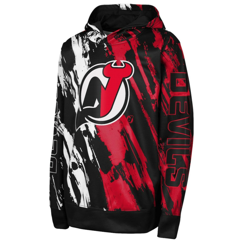 New Jersey Devils Preschool Master Snipe Pullover Hoodie - Red - NHL 201002346