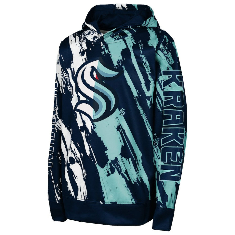 Seattle Kraken Preschool Master Snipe Pullover Hoodie - Deep Sea Blue - NHL 201002358