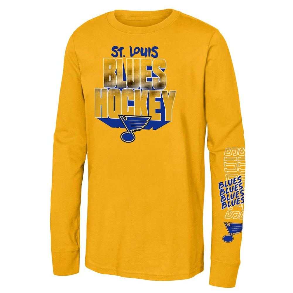 St. Louis Blues Youth Standout Long Sleeve T-Shirt - Gold - NHL 201002388