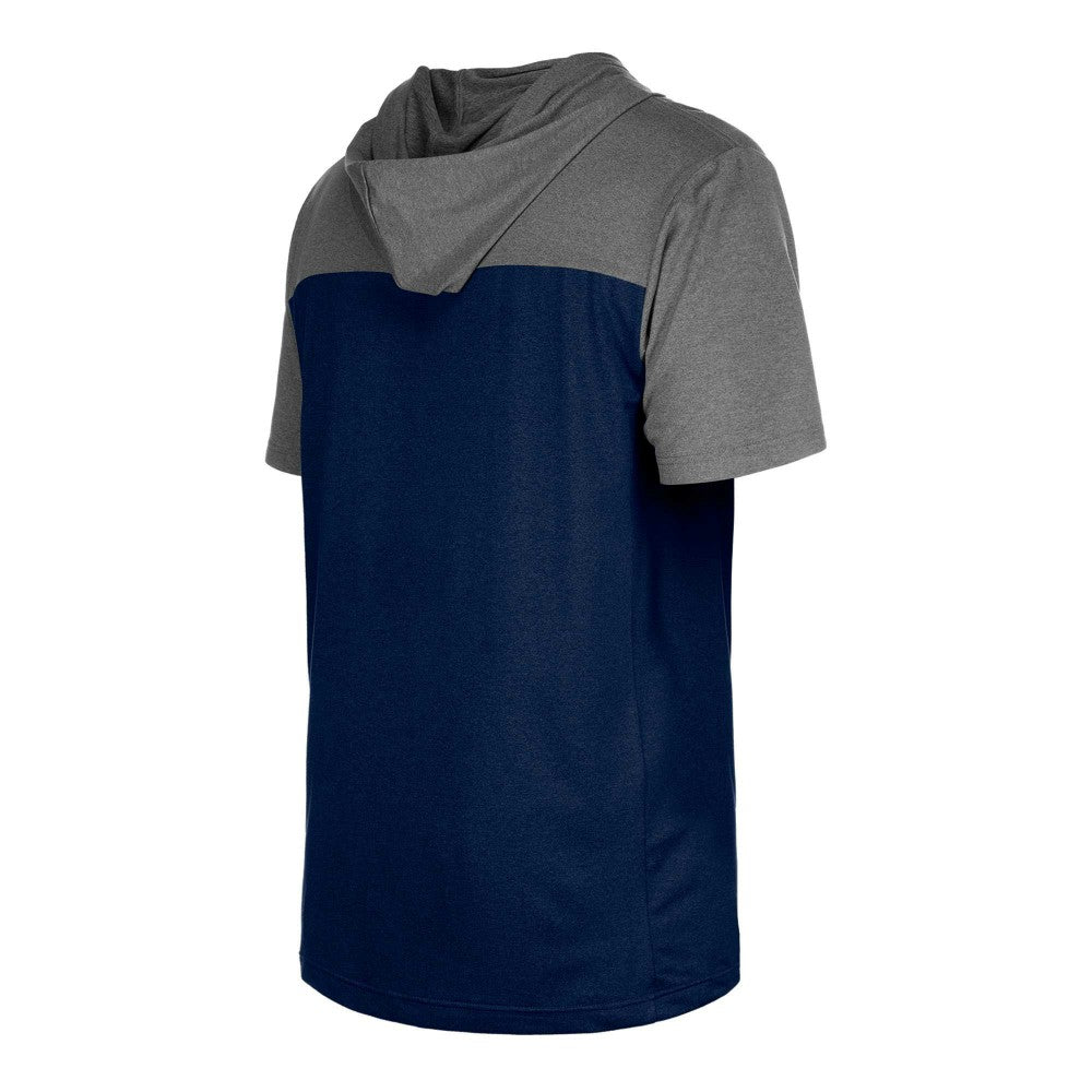 Milwaukee Brewers New Era Active Brushed Hoodie T-Shirt - Navy - New Era Lifestyle