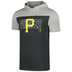 Pittsburgh Pirates New Era Active Brushed Hoodie T-Shirt - Black - New Era on Sale