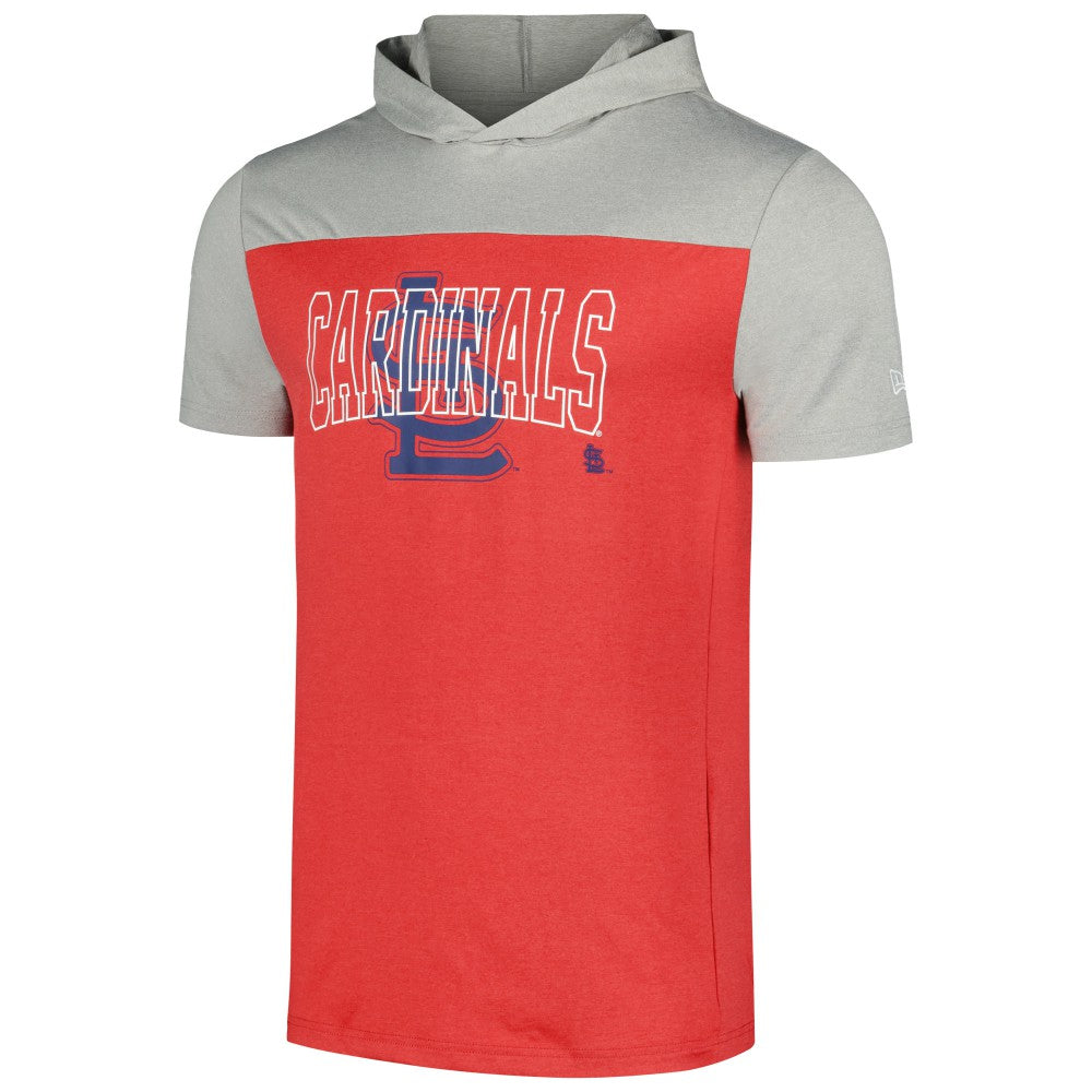 St. Louis Cardinals New Era Active Brushed Hoodie T-Shirt - Red - New Era Online