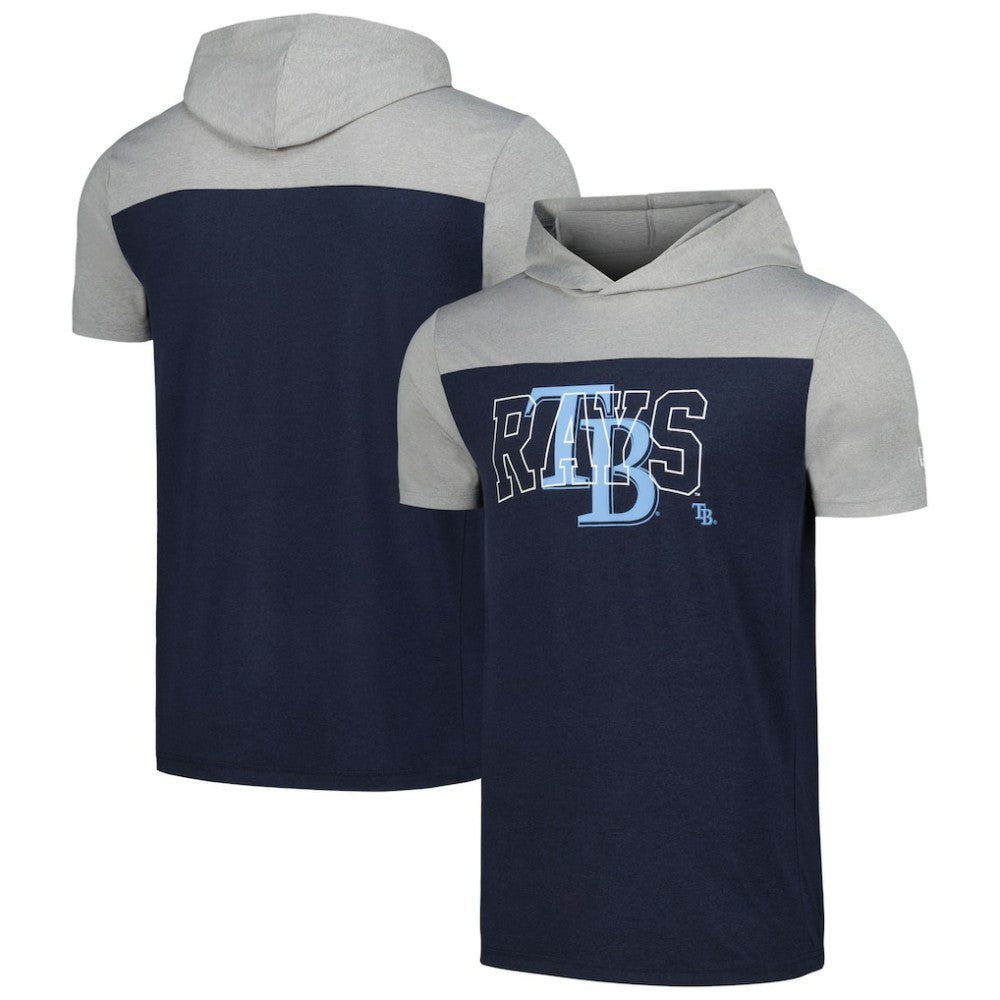 Tampa Bay Rays New Era Active Brushed Hoodie T-Shirt - Navy - New Era Discount