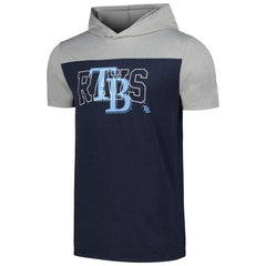 Tampa Bay Rays New Era Active Brushed Hoodie T-Shirt - Navy - New Era Discount