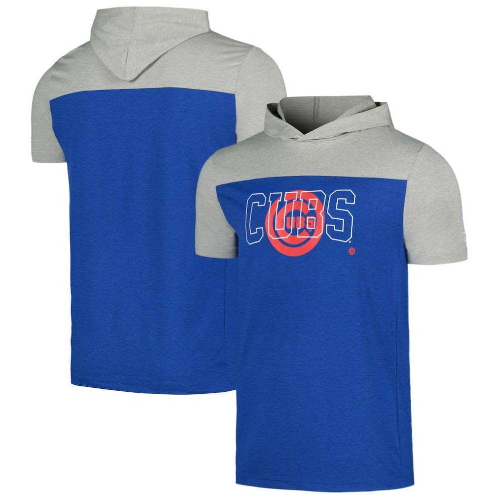 Chicago Cubs New Era Active Brushed Hoodie T-Shirt - Royal - New Era Discount