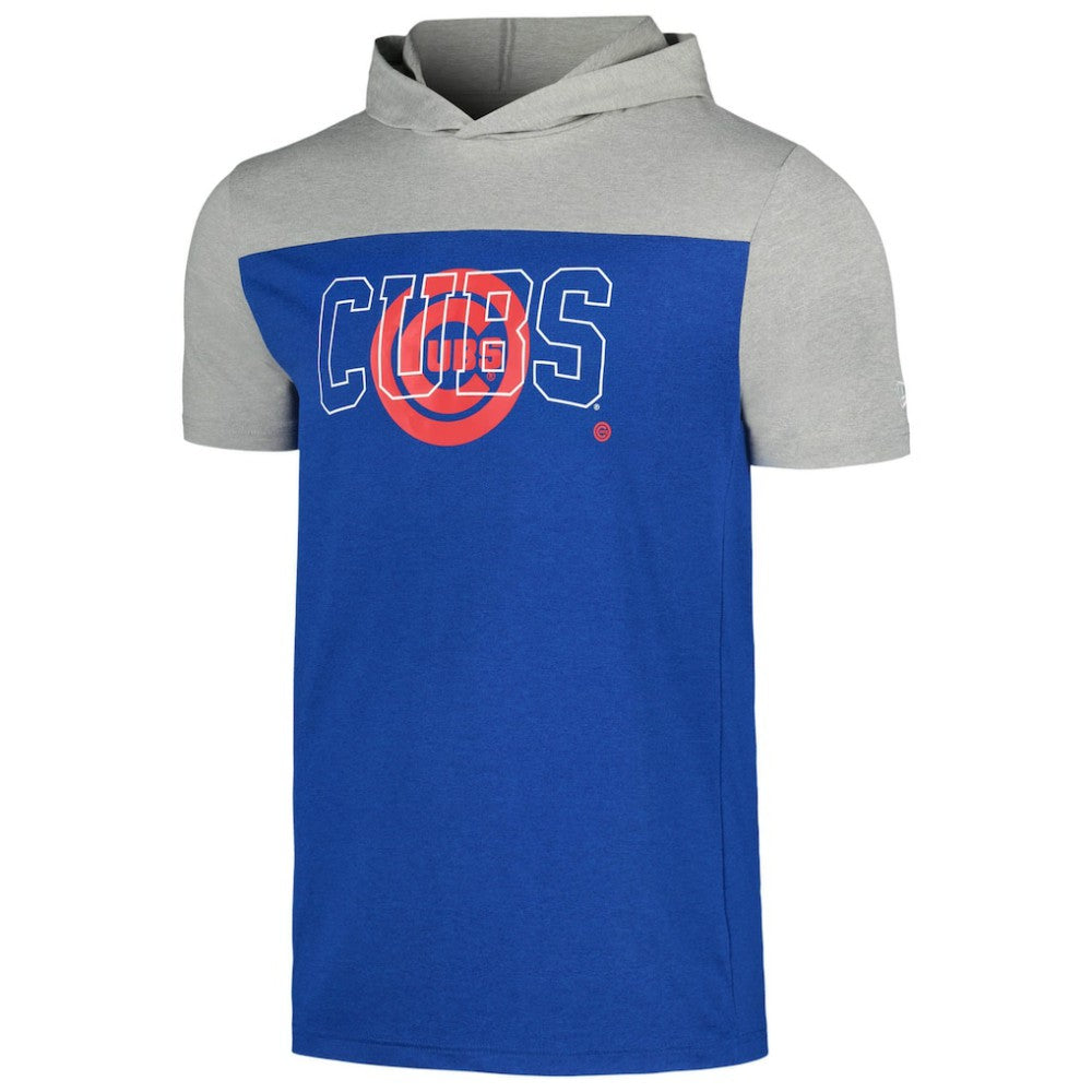 Chicago Cubs New Era Active Brushed Hoodie T-Shirt - Royal - New Era Discount