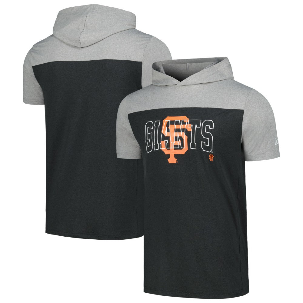 San Francisco Giants New Era Active Brushed Hoodie T-Shirt - Black - New Era on Sale