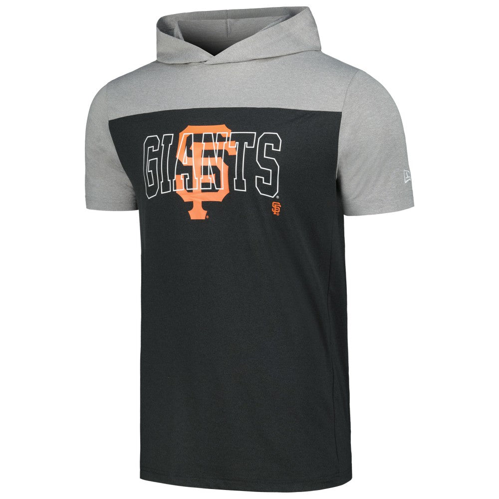 San Francisco Giants New Era Active Brushed Hoodie T-Shirt - Black - New Era on Sale
