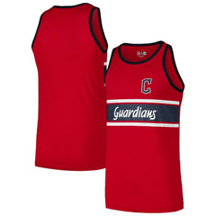 Cleveland Guardians New Era Jersey Ringer Tank Top - Red - New Era Online