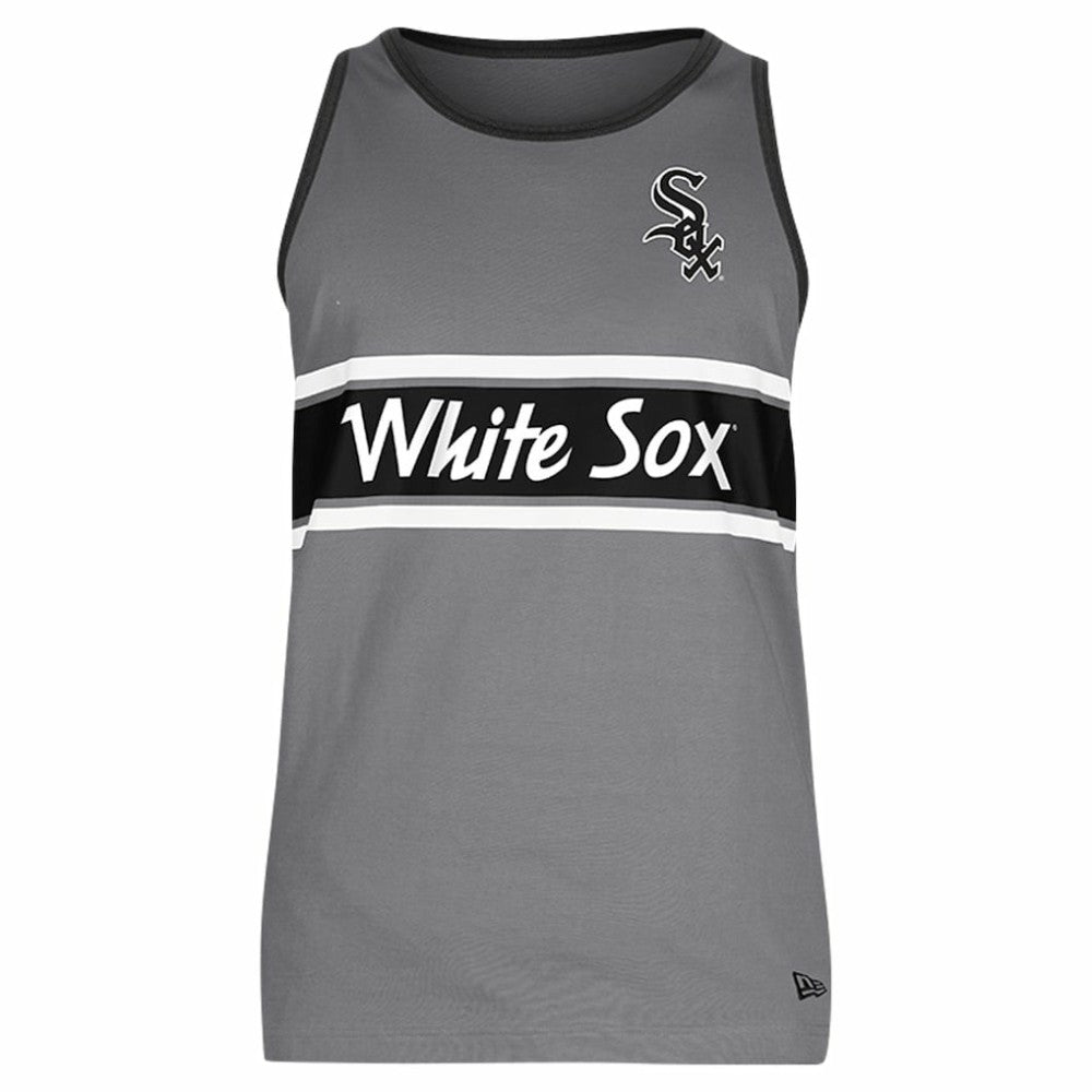 Chicago White Sox New Era Jersey Ringer Tank Top - Gray - New Era Sale