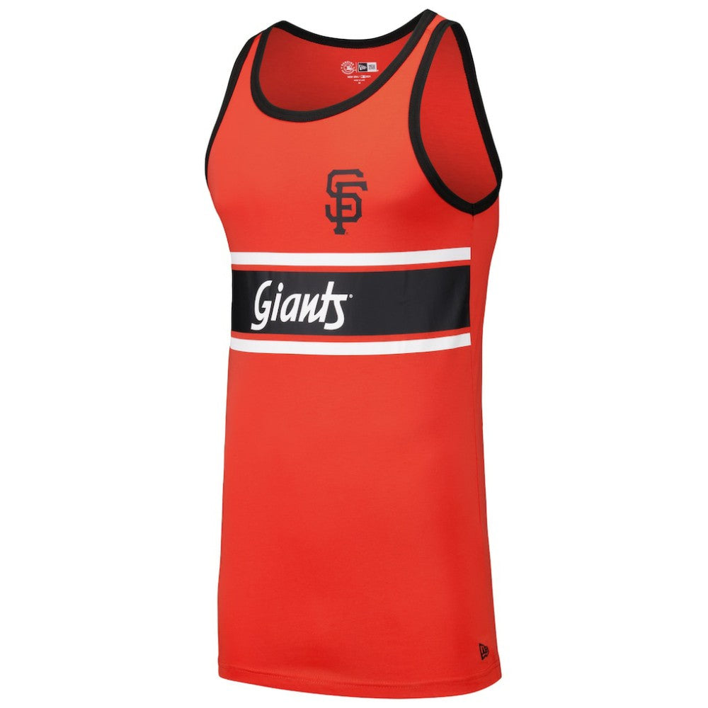 San Francisco Giants New Era Jersey Ringer Tank Top - Orange - New Era Discount