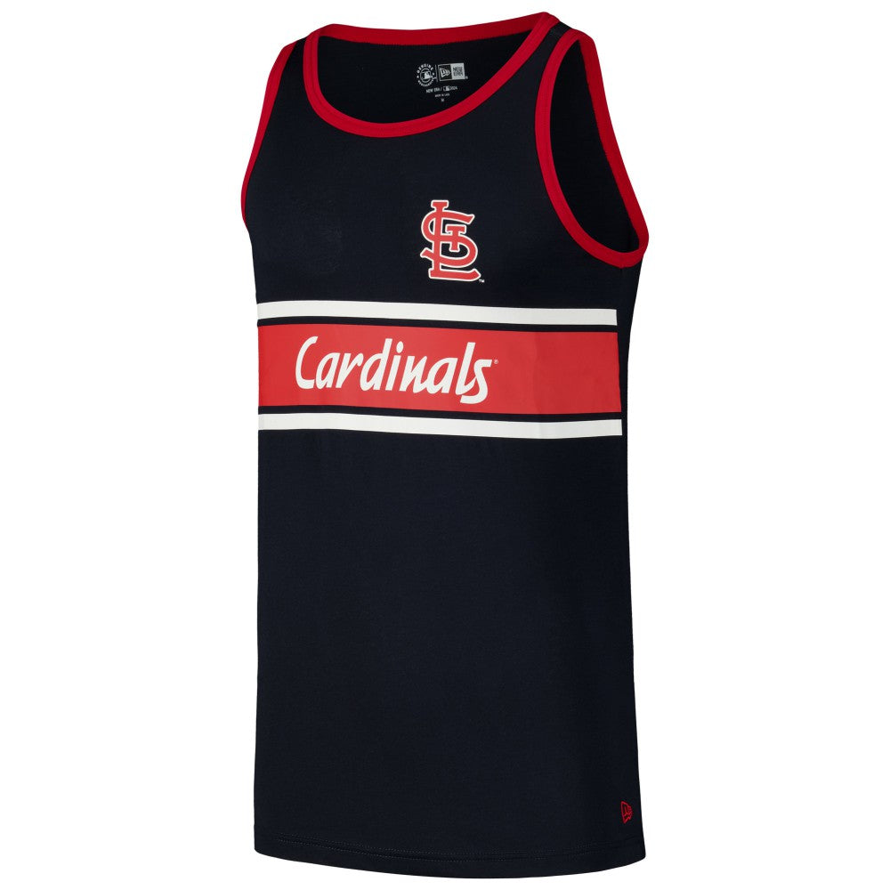St. Louis Cardinals New Era Jersey Ringer Tank Top - Navy - New Era on Sale