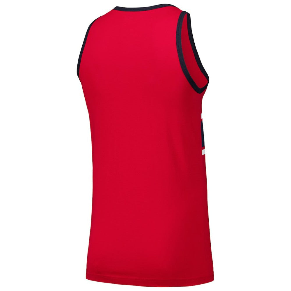 Atlanta Braves New Era Jersey Ringer Tank Top - Red - New Era Lifestyle