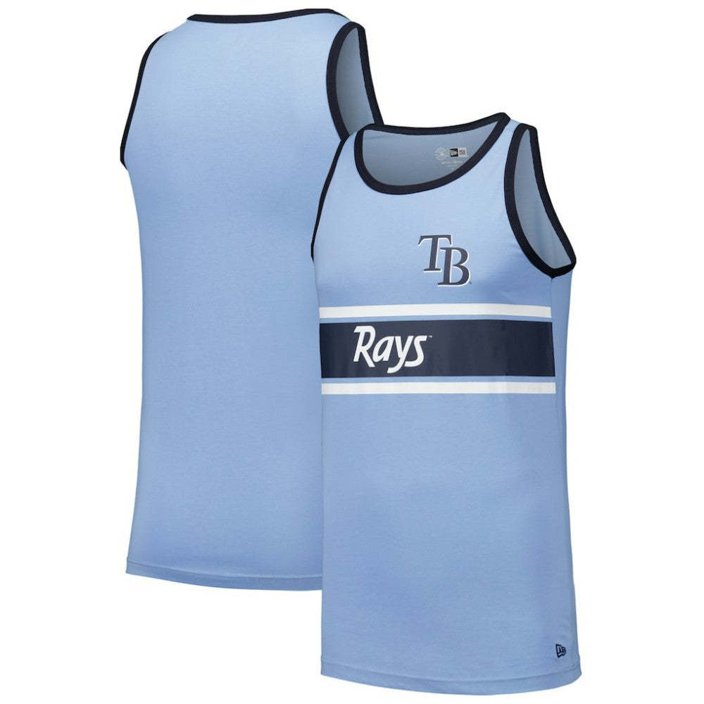 Tampa Bay Rays New Era Jersey Ringer Tank Top - Light Blue - New Era on Sale