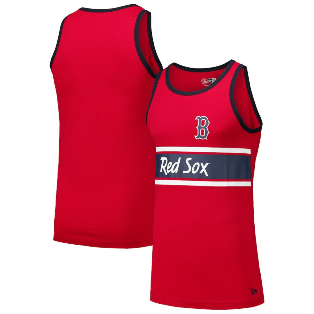 Boston Red Sox New Era Jersey Ringer Tank Top - Red - New Era Discount