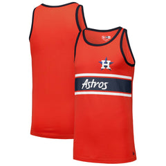 Houston Astros New Era Jersey Ringer Tank Top - Orange - New Era Online