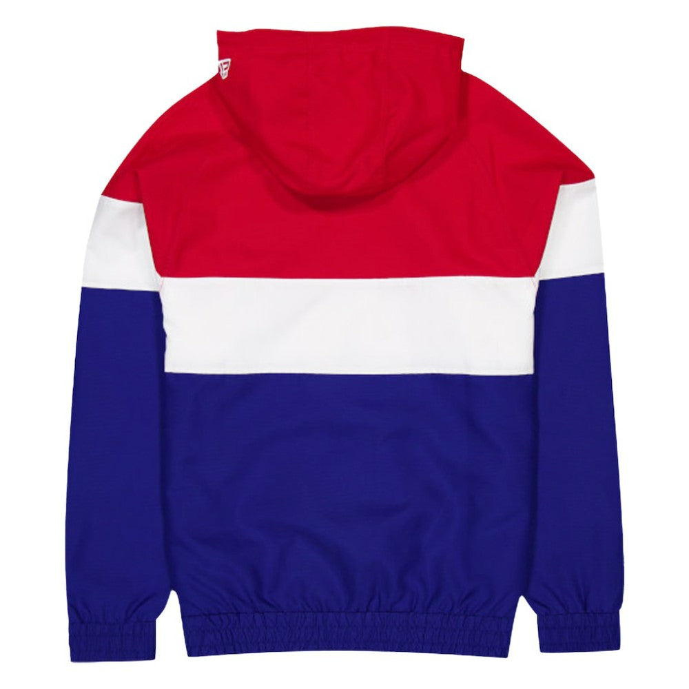 Atlanta Braves New Era Ripstop Raglan Quarter-Zip Hoodie Windbreaker Jacket - Blue - New Era Online