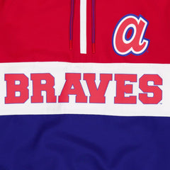 Atlanta Braves New Era Ripstop Raglan Quarter-Zip Hoodie Windbreaker Jacket - Blue - New Era Online