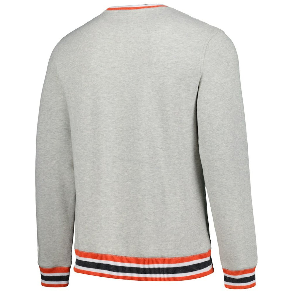Baltimore Orioles New Era Throwback Classic Pullover Sweatshirt - Heather Gray - New Era Lifestyle