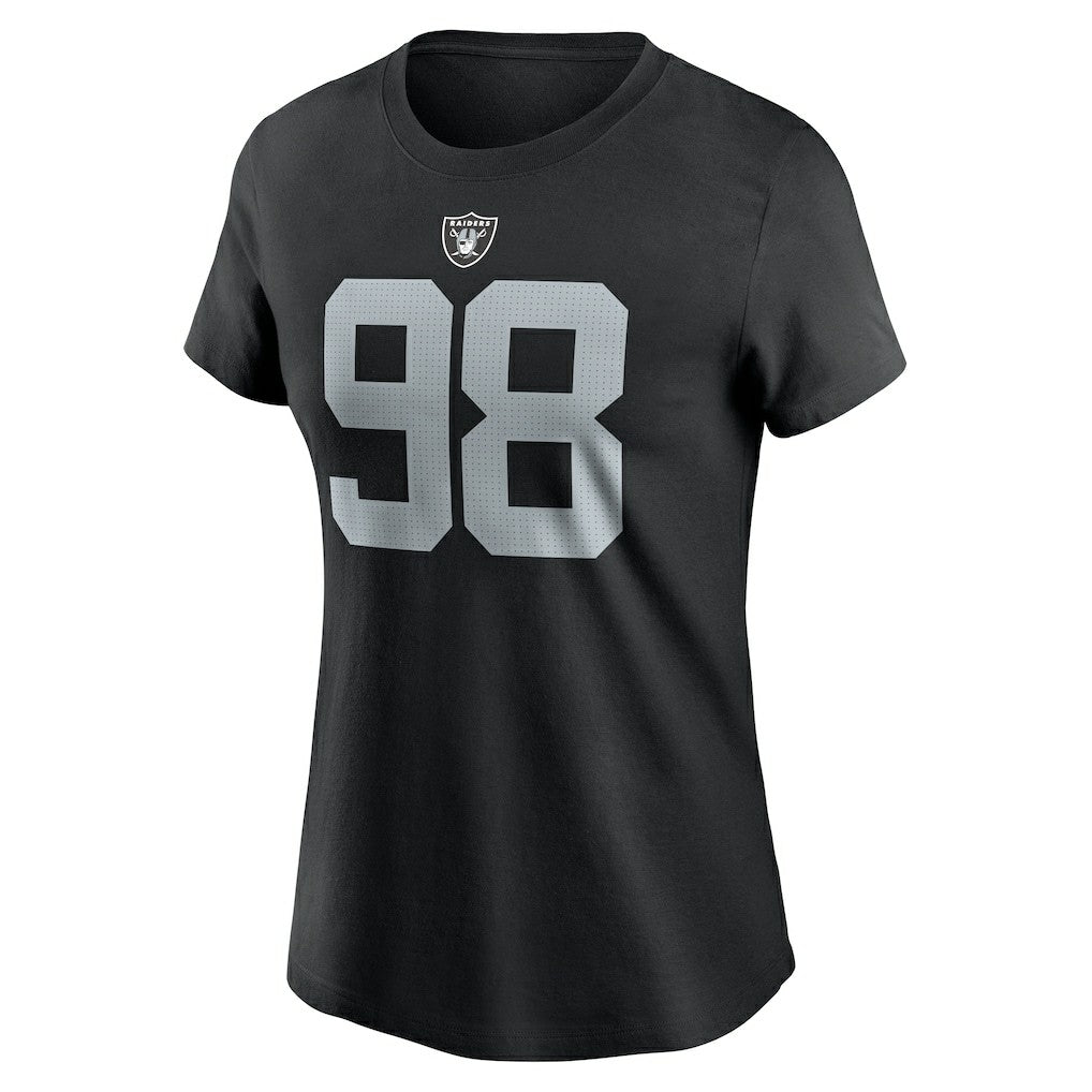 Nike Maxx Crosby Las Vegas Raiders Women's Player Name & Number T-Shirt Black