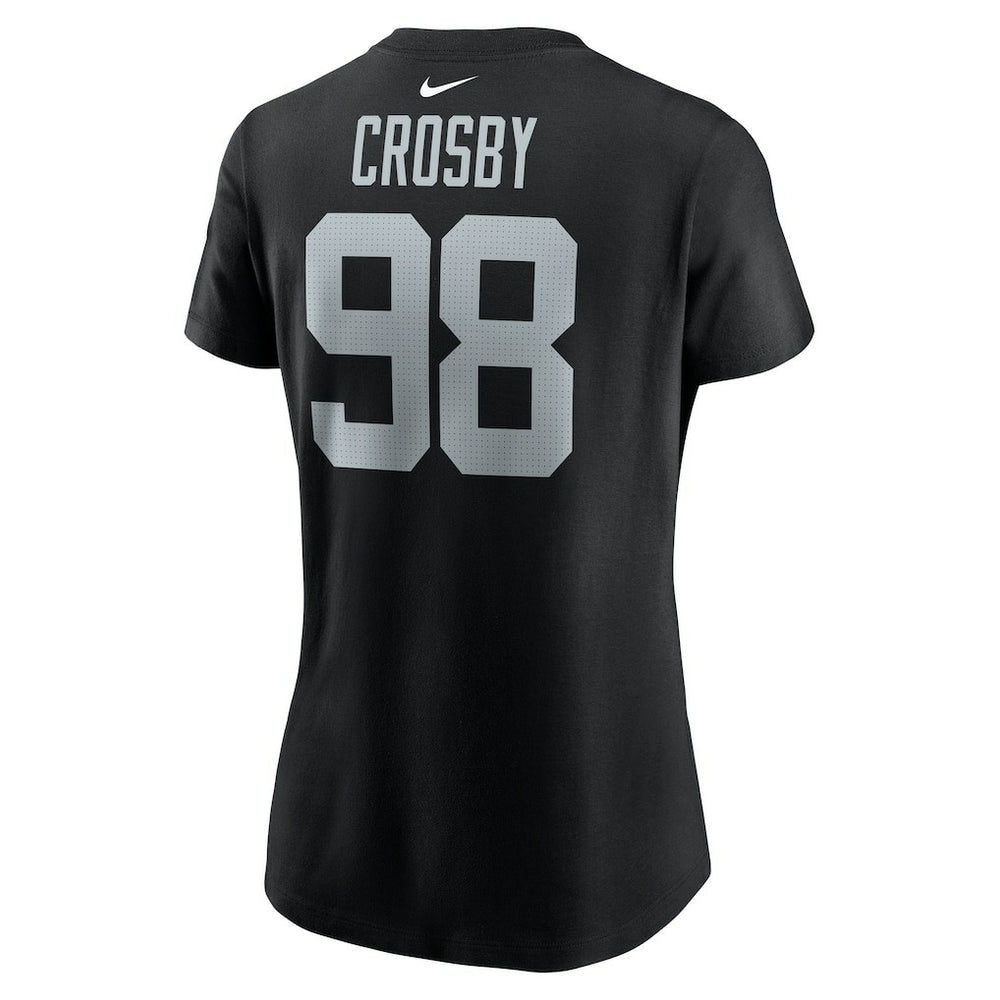 Nike Maxx Crosby Las Vegas Raiders Women's Player Name & Number T-Shirt Black