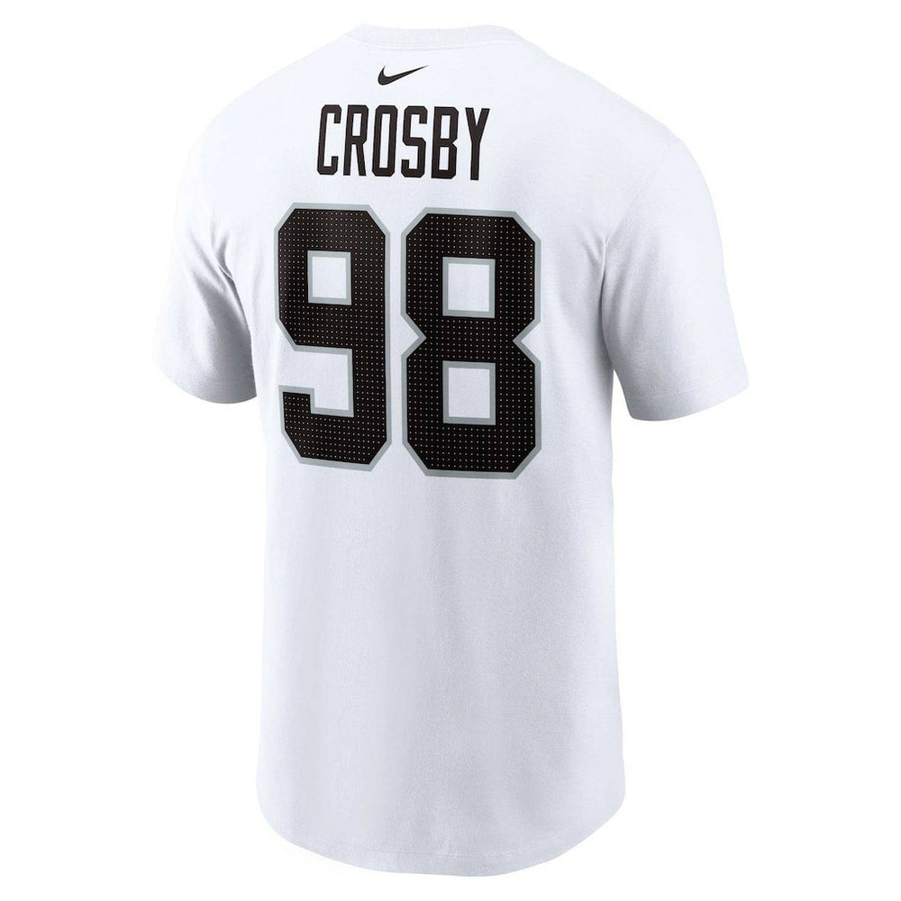 Nike Maxx Crosby Las Vegas Raiders Player Name & Number T-Shirt White
