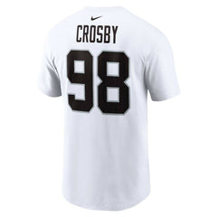 Nike Maxx Crosby Las Vegas Raiders Player Name & Number T-Shirt White