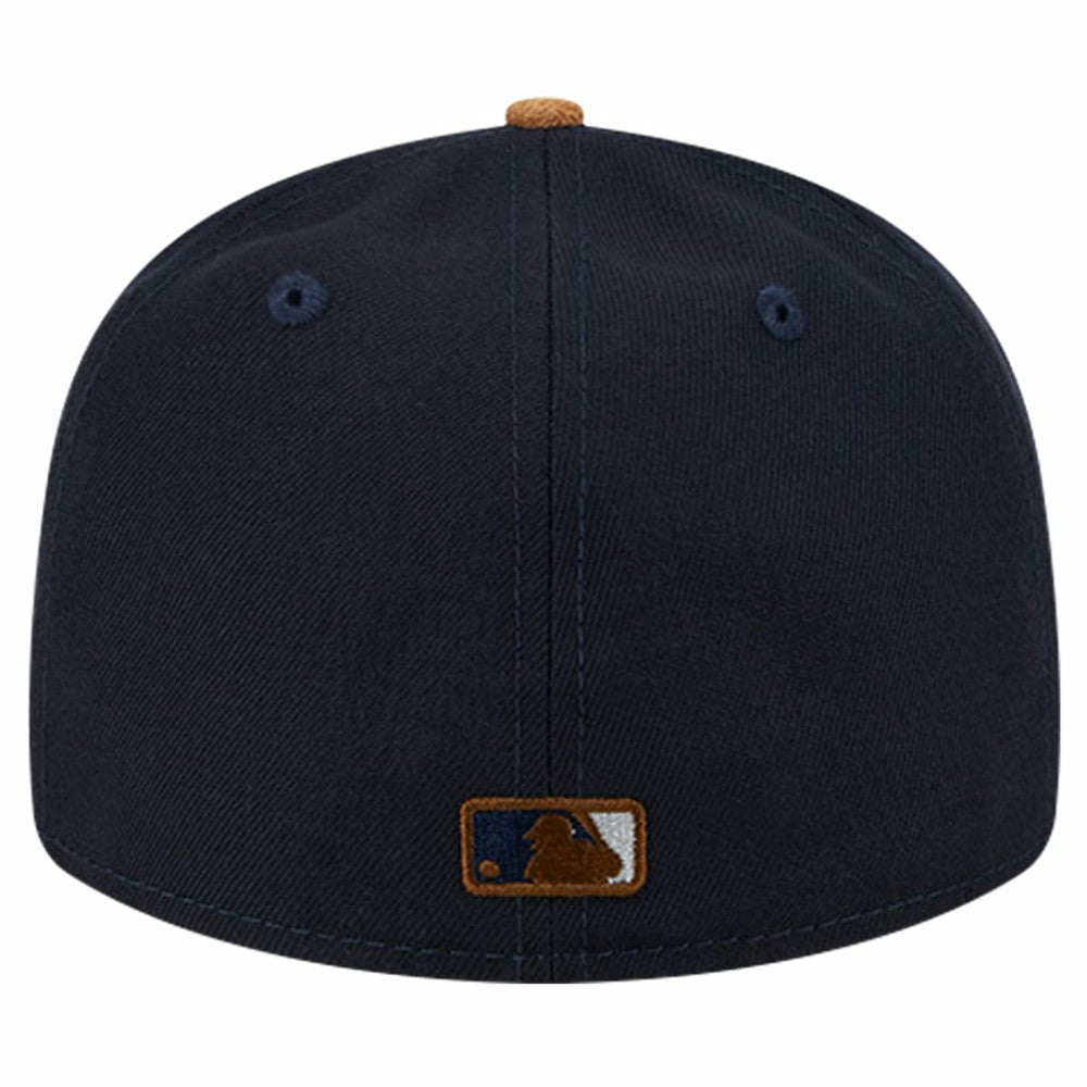 New York Yankees New Era Team Suede Visor Low Profile 59FIFTY Fitted Hat - Navy - New Era on Sale