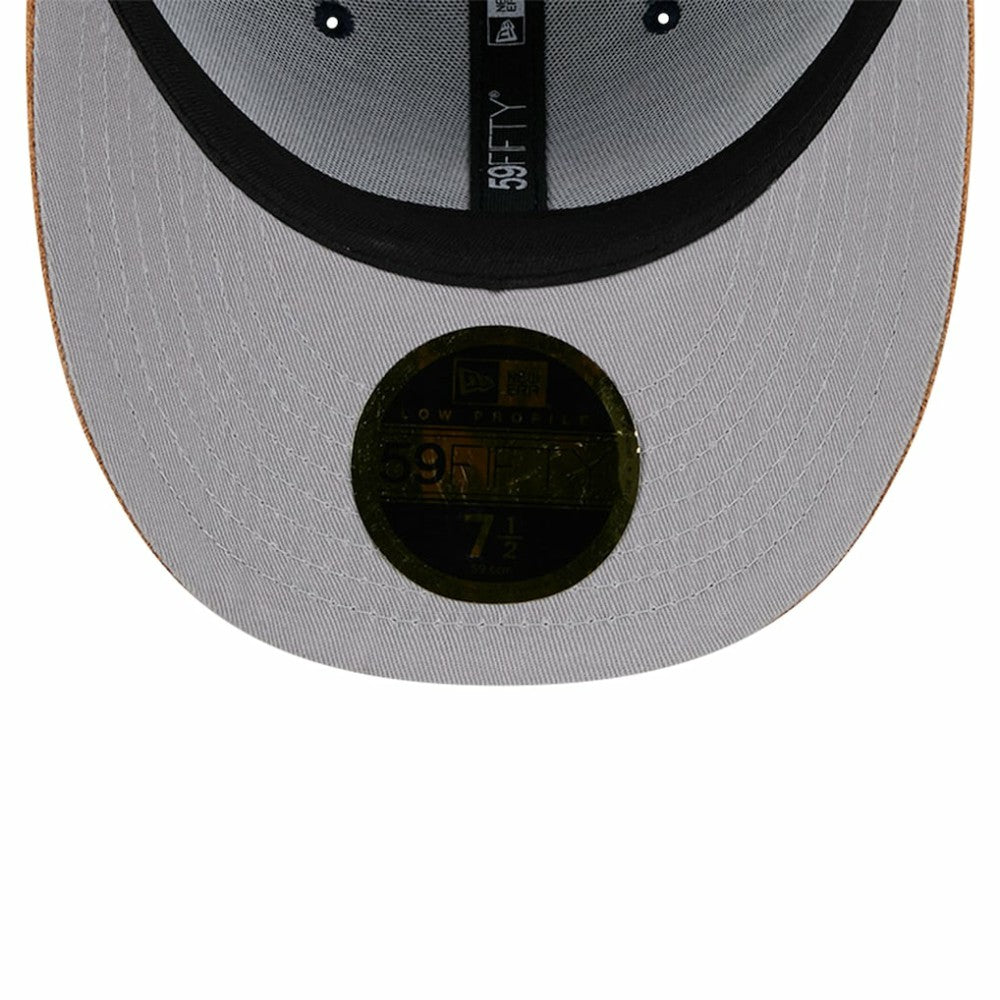 New York Yankees New Era Team Suede Visor Low Profile 59FIFTY Fitted Hat - Navy - New Era on Sale