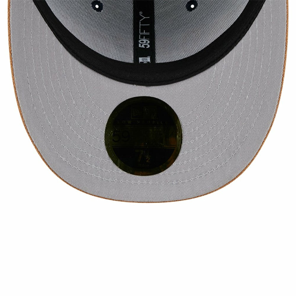 Boston Red Sox New Era Team Suede Visor Low Profile 59FIFTY Fitted Hat - Navy - New Era Online
