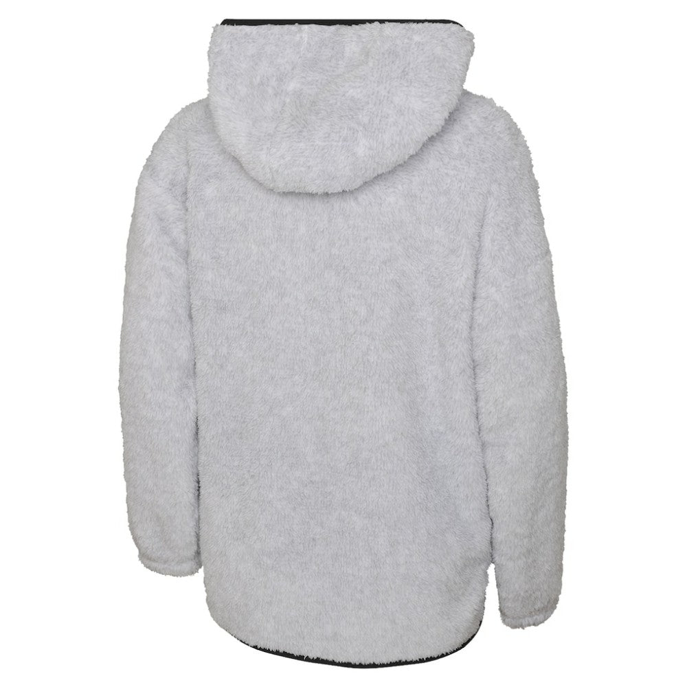 Chicago Blackhawks Girls Youth Ultimate Teddy Fleece Pullover Hoodie - Heather Gray - NHL 201010050