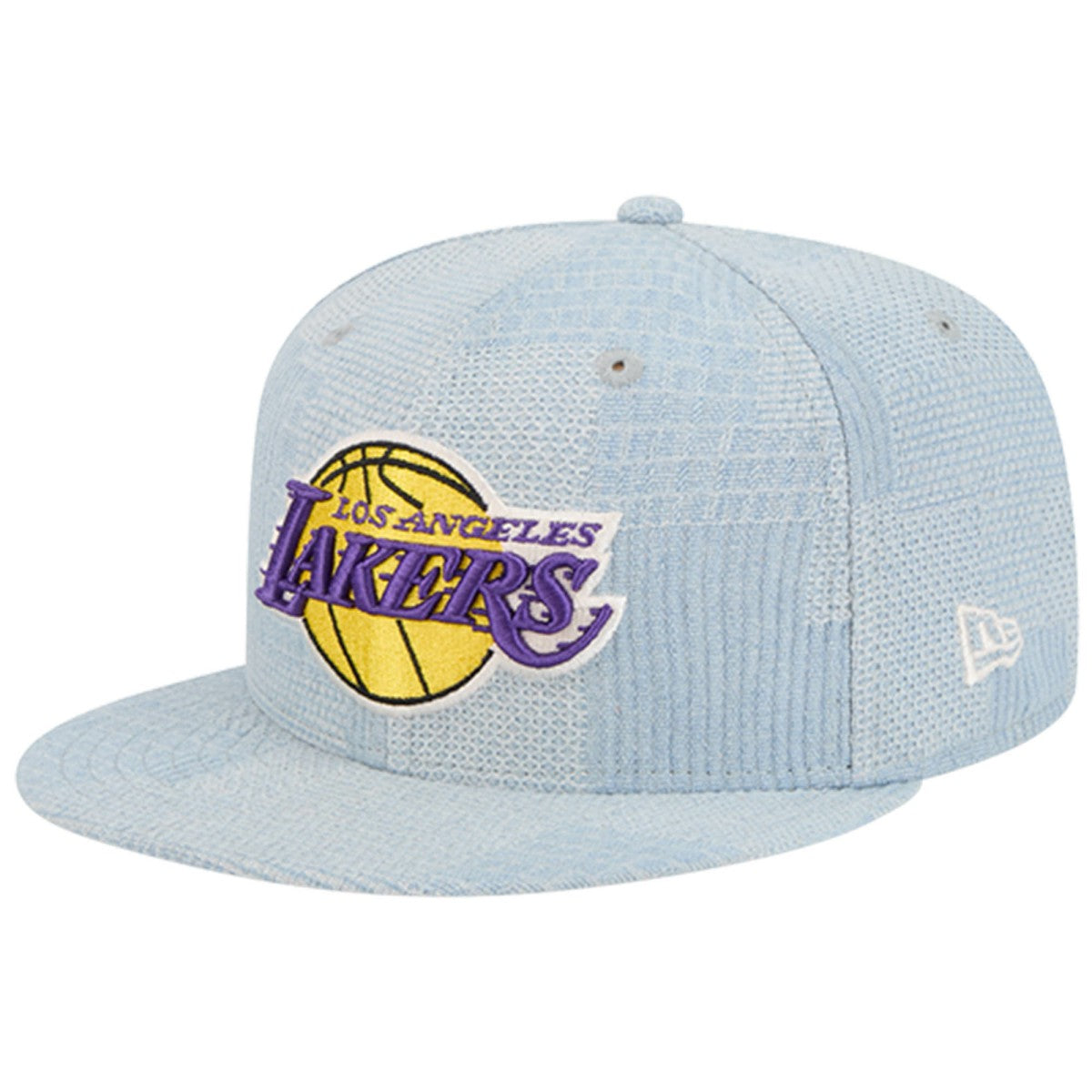 Los Angeles Lakers Injection Denim Patchwork 9FIFTY Snapback Hat Denim | New Era Lifestyle