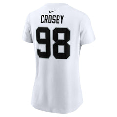 Nike Maxx Crosby Las Vegas Raiders Women's Player Name & Number T-Shirt White