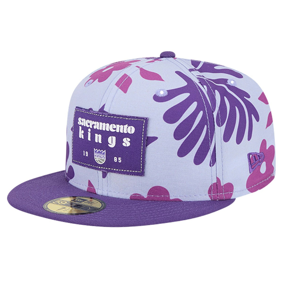 Sacramento Kings Palm Fronds 2-Tone 59FIFTY Fitted Hat Purple | New Era US