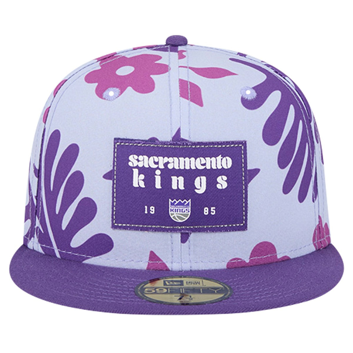 Sacramento Kings Palm Fronds 2-Tone 59FIFTY Fitted Hat Purple | New Era US